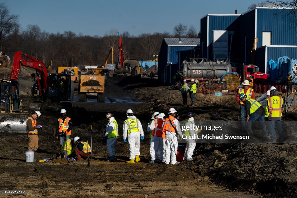 Cleanup Continues In East Palestine, Ohio Weeks After Disastrous Derailment Spilled Hazardous Material