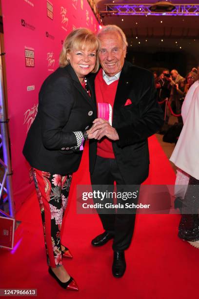 Margot Steinberg and Guenter Steinberg during the "Dirty Dancing" musical premiere at Deutsches Theater on March 9, 2023 in Munich, Germany.