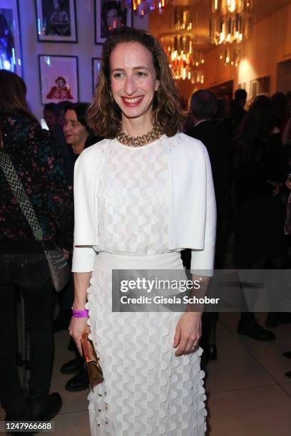 Lilian Schiffer, daughter of Michaela May, during the "Dirty Dancing" musical premiere at Deutsches Theater on March 9, 2023 in Munich, Germany.