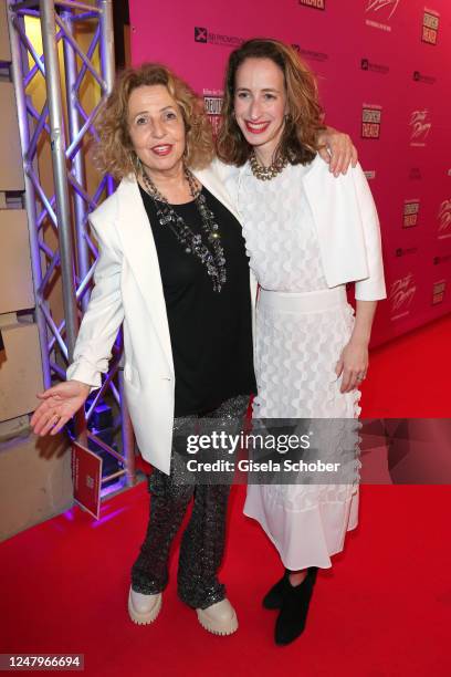 Michaela May and her daughter Lilian Schiffer during the "Dirty Dancing" musical premiere at Deutsches Theater on March 9, 2023 in Munich, Germany.