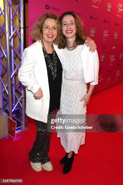 Michaela May and her daughter Lilian Schiffer during the "Dirty Dancing" musical premiere at Deutsches Theater on March 9, 2023 in Munich, Germany.