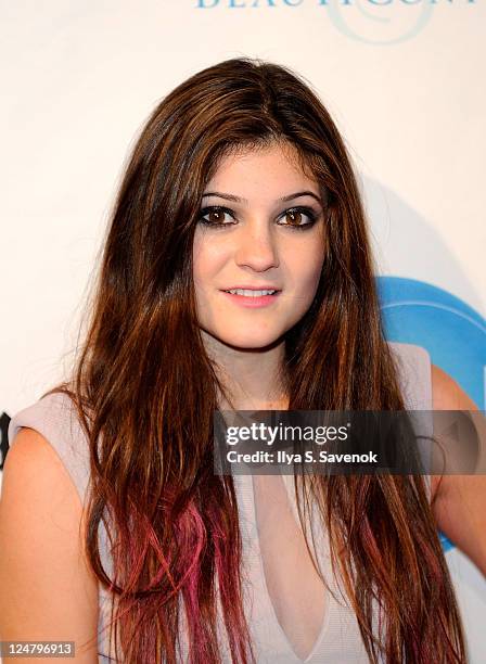 Model and reality television personality Kylie Jenner attends the Abbey Dawn by Avril Lavigne Spring 2012 fashion show during Style360 at the...