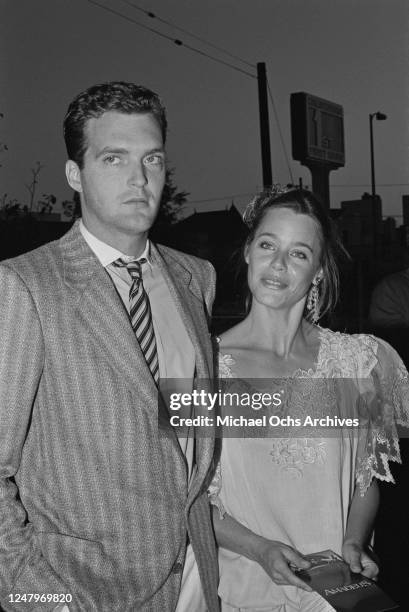 American actress Susan Dey with her partner, actor Robert R Shafer , circa 1984.