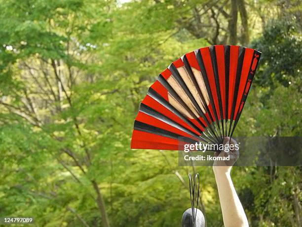 yabusame - folding fan stock pictures, royalty-free photos & images