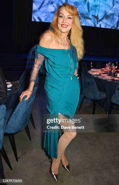 Jerry Hall attends the Green Carpet Fashion Awards 2023 at NeueHouse Hollywood on March 9, 2023 in Hollywood, California.