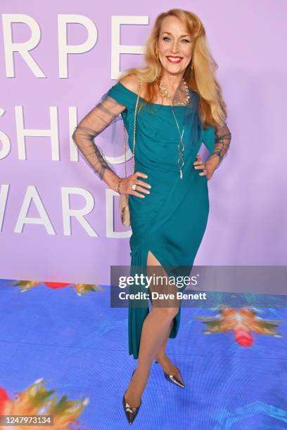 Jerry Hall attends the Green Carpet Fashion Awards 2023 at NeueHouse Hollywood on March 9, 2023 in Hollywood, California.