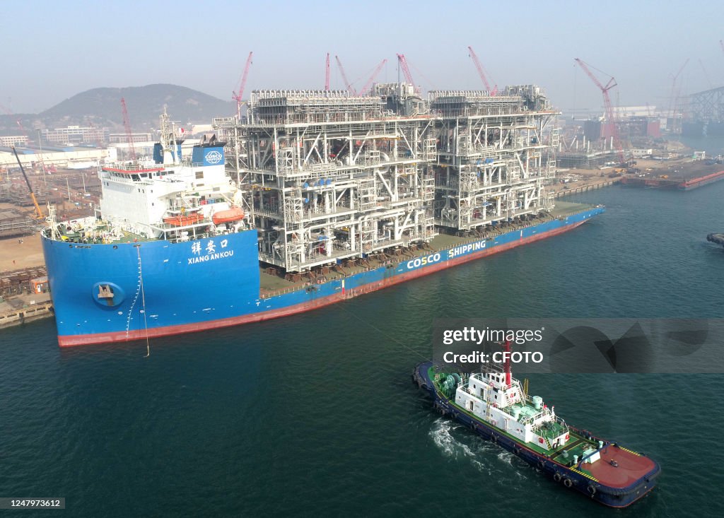 Module Building Lng QINGDAO, CHINA - MARCH 10, 2023 - The world's first integrated... News ...
