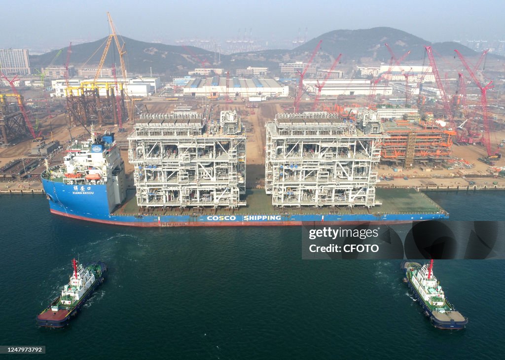 Module Building Lng QINGDAO, CHINA - MARCH 10, 2023 - The world's first integrated... News ...