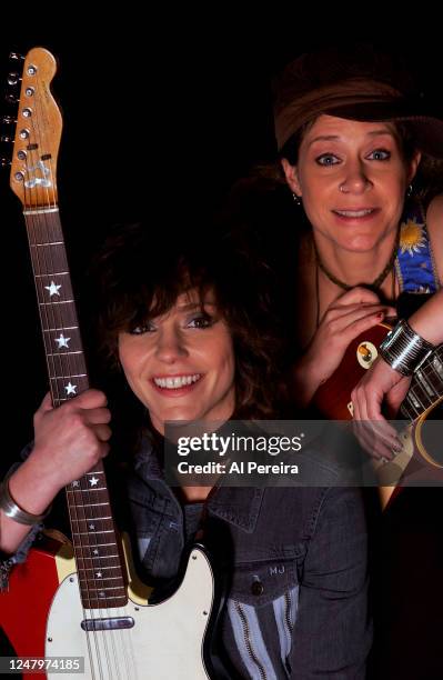 Sisters Cathy Henderson and Kristen Henderson of Antigone Rising appear in a portrait taken on May 4, 2005 in Glen Cove, New York.