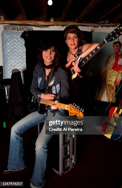 Sisters Cathy Henderson and Kristen Henderson of Antigone Rising appear in a portrait taken on May 4, 2005 in Glen Cove, New York.