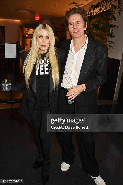 Gela Nash-Taylor and John Taylor attend the Green Carpet Fashion Awards 2023 at NeueHouse Hollywood on March 9, 2023 in Hollywood, California.