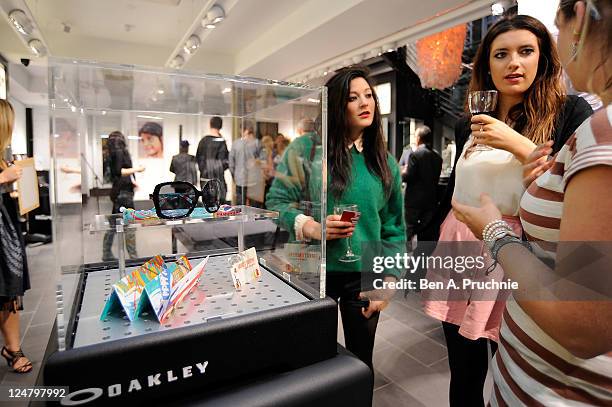 The launch of Kate Voegeles "Signature Series Sunglasses Beckon" at the Oakley Store Oakley Store on September 12, 2011 in London, England.