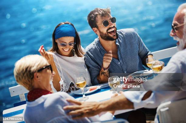 family on a sailing cruise. - cruise ship stock pictures, royalty-free photos & images