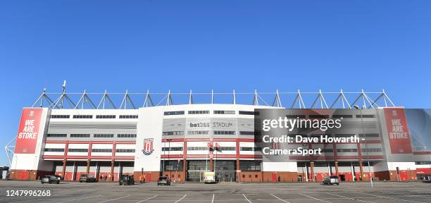 General view of The bet365 Stadium home of Stoke City during the Sky Bet Championship between Stoke City and Blackburn Rovers at Bet365 Stadium on...