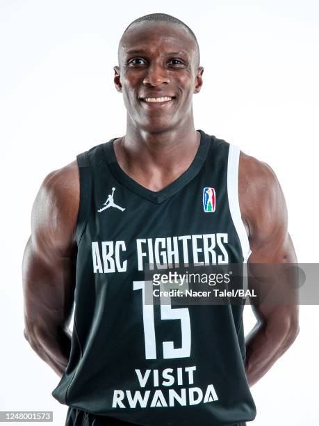 Stephane Konate of ABC Fighters poses for a head shot during the 2023 Basketball Africa League Media Day on March 8, 2023 in Salt, Senegal. NOTE TO...