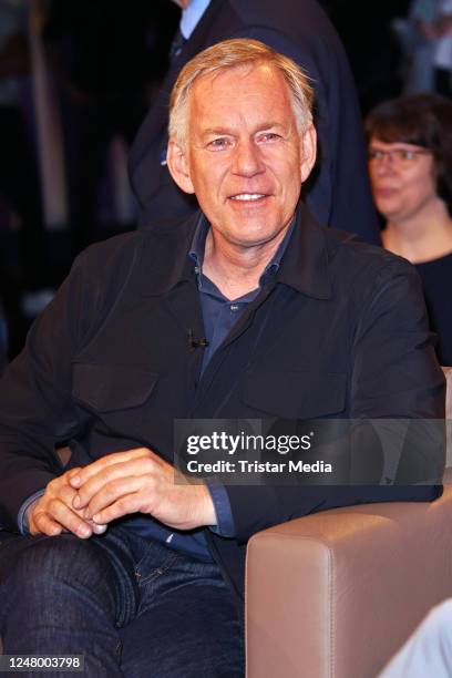 Johannes B. Kerner during the NDR Talk Show at NDR Studios on March 10, 2023 in Hamburg, Germany.