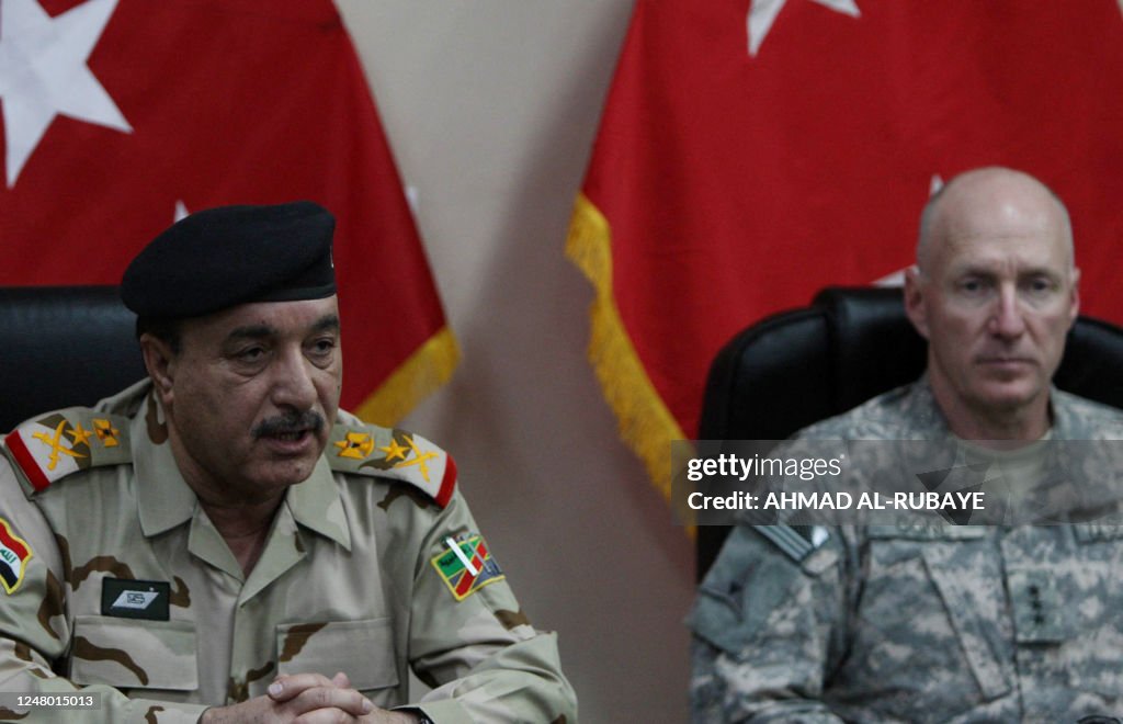 Iraq Commander Ali Ghaidan, the commander of the Iraqi army's ground forces, speaks ...