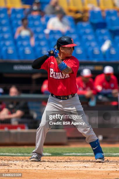 Ruben Tejada of Panama during the second match between The Netherlands and Panama of the World Baseball Classics 2023 at Interncontinentel Baseball...