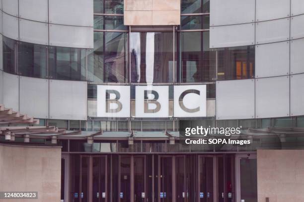 General view of Broadcasting House, the BBC headquarters in central London.