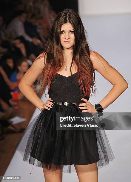 Kylie Jenner walks the runway at the Abbey Dawn by Avril Lavigne Spring 2012 fashion show during Style360 on September 12, 2011 in New York City.