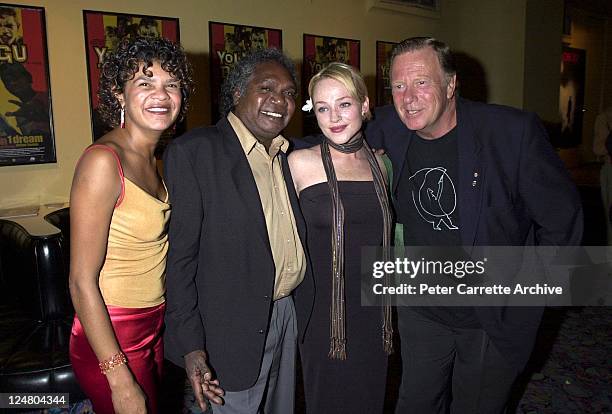 Jodie Cockatoo-Creed, Mandawuy Yunupingu, Susie Porter and Jack Thompson arrive for the premiere of the film 'Yolngu Boy' in Paddington on March 16,...