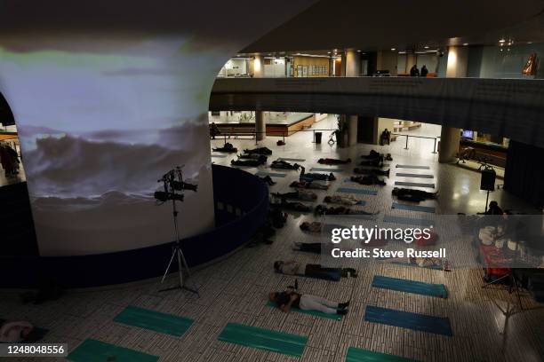 The Rotunda of City Hall is transformed into a mental health space with yoga and meditation classes being held. Nathan Phillips Square commemorates...