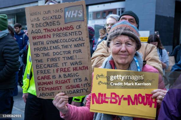Campaigners against the privatisation of the National Health Service from over fifty different campaign groups and trade unions attend an SOS NHS...
