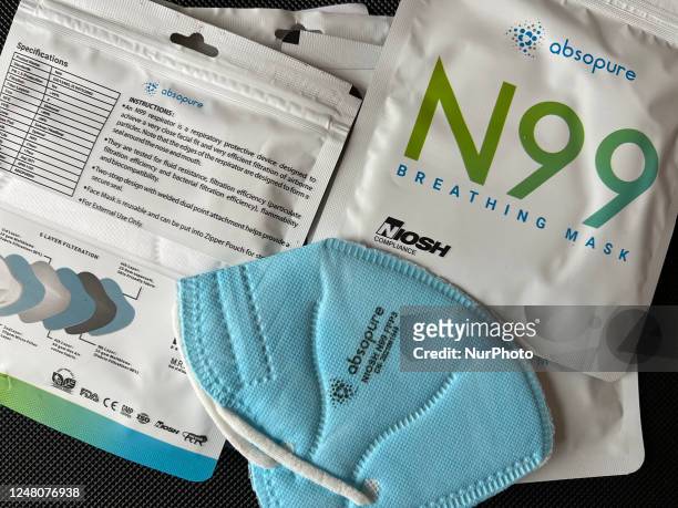 Face masks seen in Toronto, Ontario, Canada, on March 11, 2023. On March 11 the world came to a screeching halt when the World Health Organization...