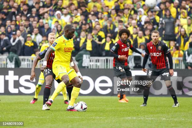 Moussa SISSOKO during the Ligue 1 Uber Eats match between Nantes and Nice at Stade de la Beaujoire on March 12, 2023 in Nantes, France.