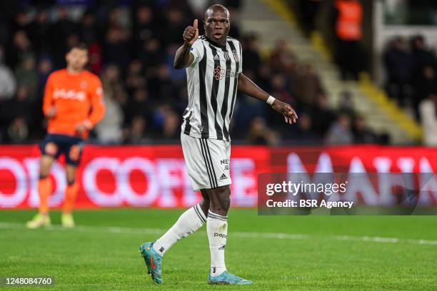 Arthur Masuaku of Besiktas during the Turkish Super Lig match between Basaksehir and Besiktas at Fatih Terim Stadium on March 12, 2023 in Istanbul,...