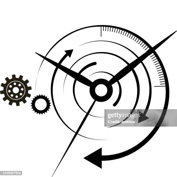 time speed - gear stick stock illustrations