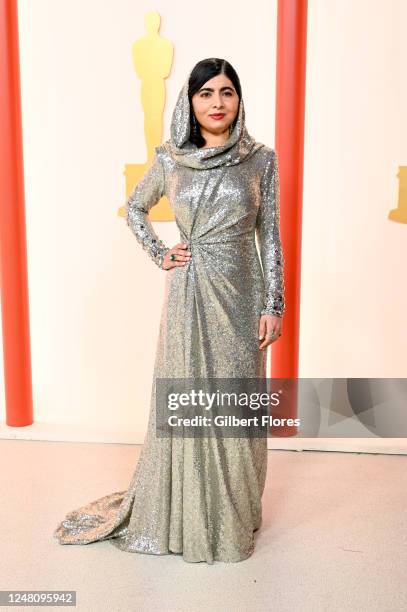 Malala Yousafzai at the 95th Annual Academy Awards held at Ovation Hollywood on March 12, 2023 in Los Angeles, California.