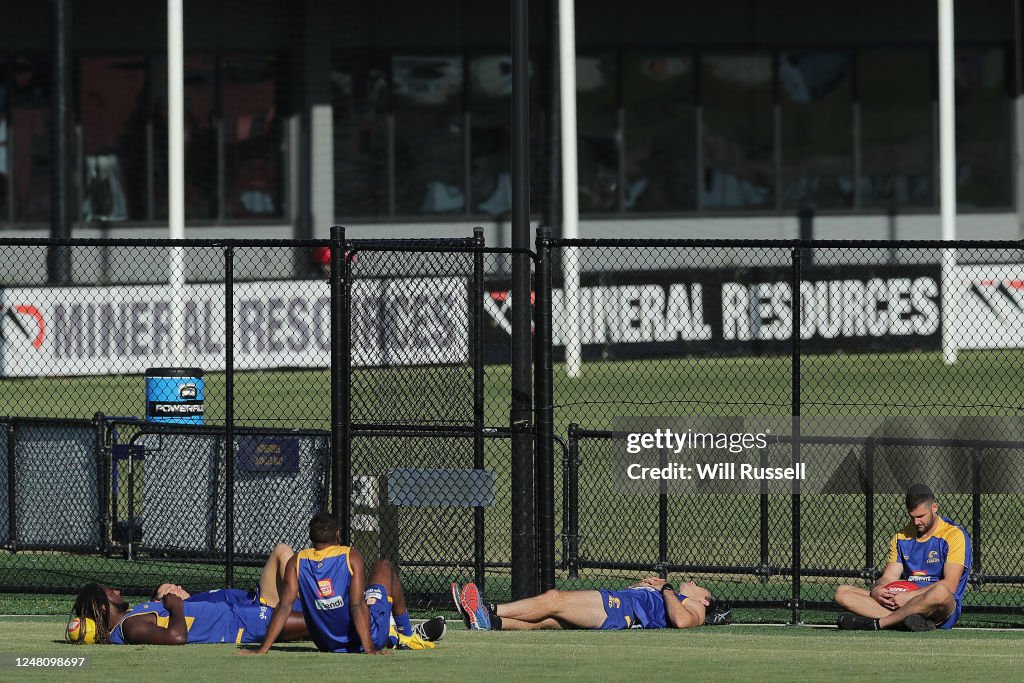 West Coast Eagles Training Session