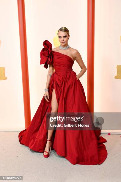 Cara Delevingne at the 95th Annual Academy Awards held at Ovation Hollywood on March 12, 2023 in Los Angeles, California.