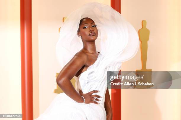 Tems attends the 95th Academy Awards at the Dolby Theatre on March 12, 2023 in Hollywood, California.