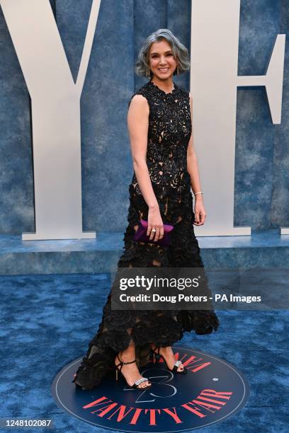 Editor in Chief of Vanity Fair Radhika Jones attending the Vanity Fair Oscar Party held at the Wallis Annenberg Center for the Performing Arts in...