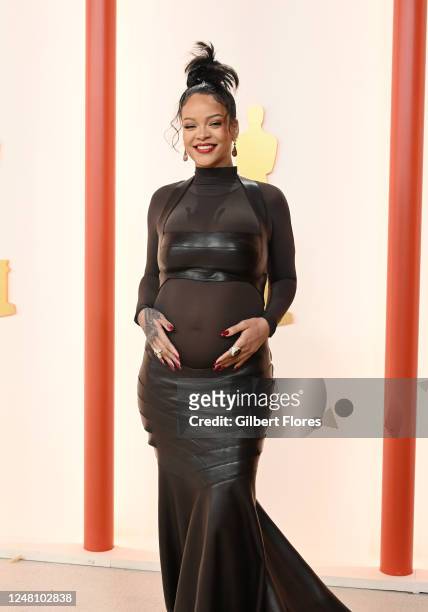 Rihanna at the 95th Annual Academy Awards held at Ovation Hollywood on March 12, 2023 in Los Angeles, California.