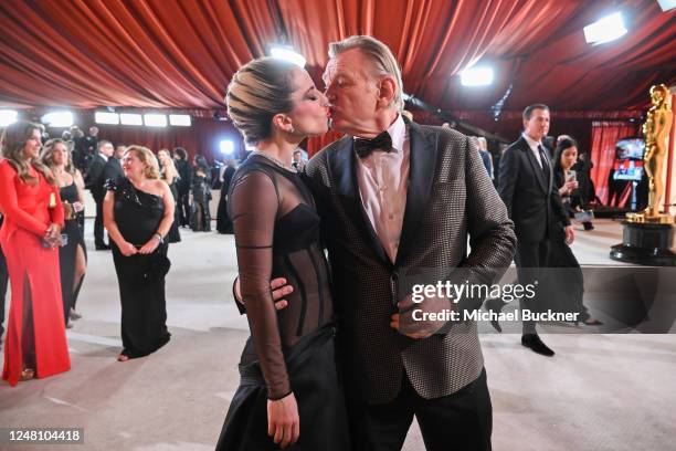 Lady Gaga and Brendan Gleeson at the 95th Annual Academy Awards held at Ovation Hollywood on March 12, 2023 in Los Angeles, California.