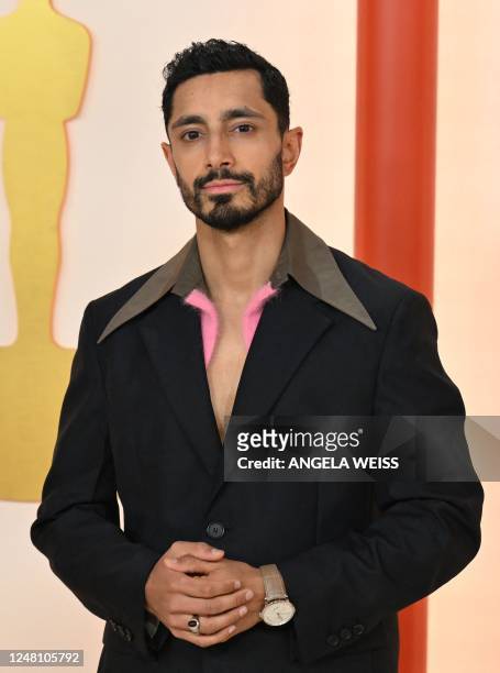 British actor Riz Ahmed attends the 95th Annual Academy Awards at the Dolby Theatre in Hollywood, California on March 12, 2023.