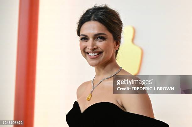 Indian actress Deepika Padukone attends the 95th Annual Academy Awards at the Dolby Theatre in Hollywood, California on March 12, 2023.