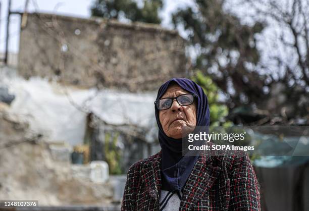 Fatima Salem, 72 years old, is seen in her house, which is threatened with confiscation in favour of Jewish settlers. Her family moved to the...