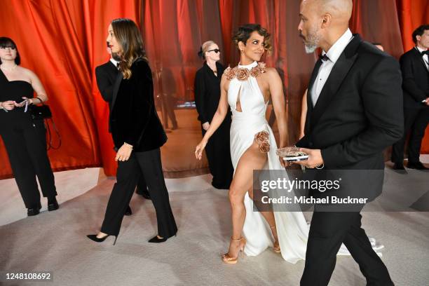 Halle Berry and Van Hunt at the 95th Annual Academy Awards held at Ovation Hollywood on March 12, 2023 in Los Angeles, California.