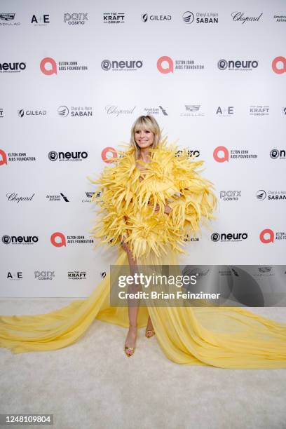 Heidi Klum at the 31st Annual Elton John AIDS Foundation Academy Awards Viewing Party held at West Hollywood Park on March 12, 2023 in West...