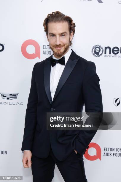 Eugenio Siller at the 31st Annual Elton John AIDS Foundation Academy Awards Viewing Party held at West Hollywood Park on March 12, 2023 in West...