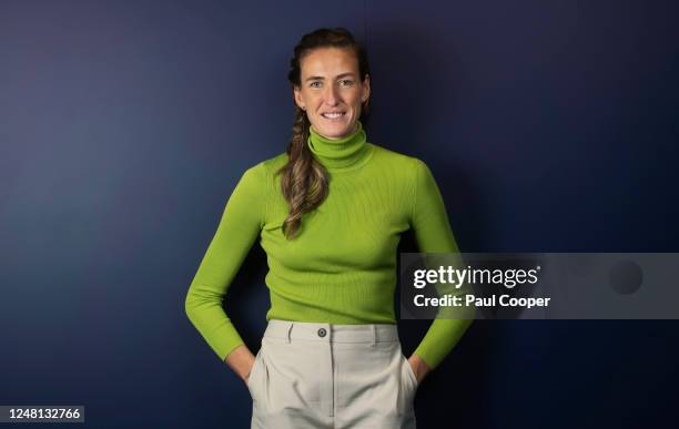 Former professional footballer Jill Scott is photographed for the Telegraph on February 10, 2023 in Manchester, England.