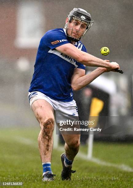 Belfast , United Kingdom - 12 March 2023; Aidan Corby of Laois during the Allianz Hurling League Division 1 Group A match between Antrim and Laois at...