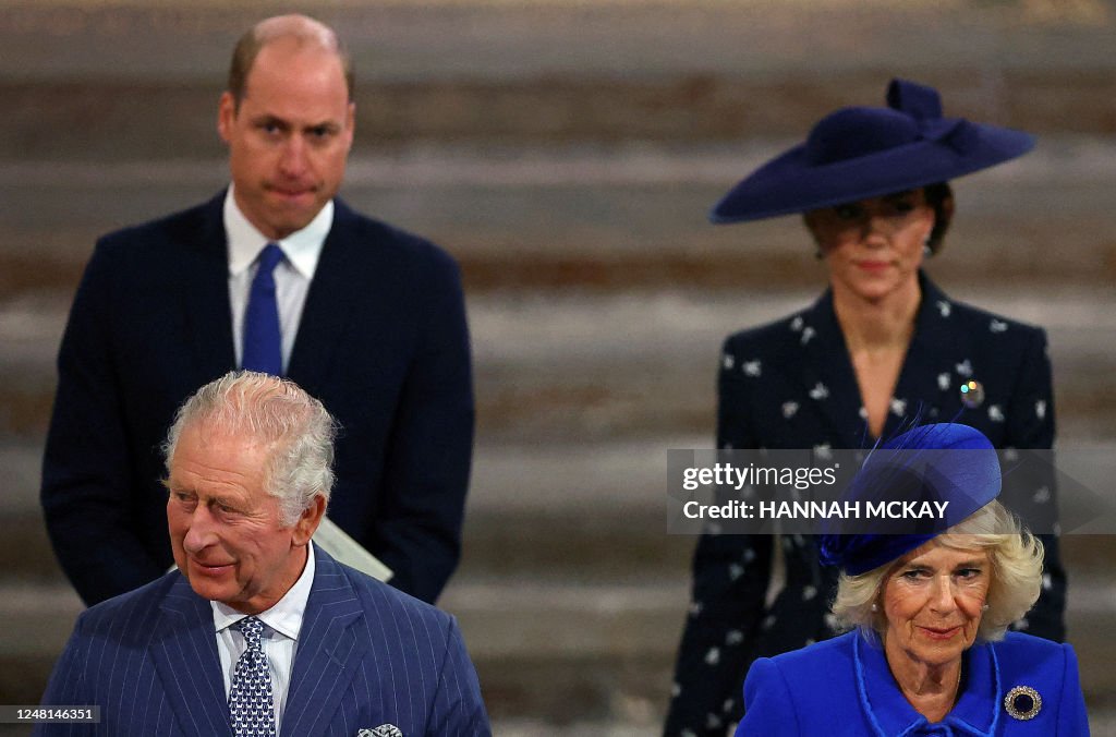 TOPSHOT-BRITAIN-COMMONWEALTH-POLITICS-CEREMONY-TRIBUTE-ROYALS