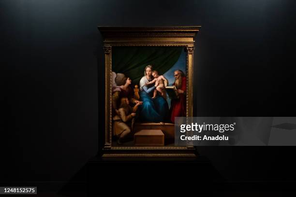 The work of art 'Madonna and Child between Saints Raphael the Archangel with Tobiolo and Jerome ' at the exhibition 'The Spaniards in Naples. The...