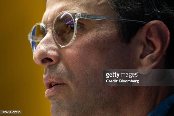 Henrique Capriles, opposition leader and presidential candidate for the Justice First Party, speaks during a press conference in Caracas, Venezuela,...