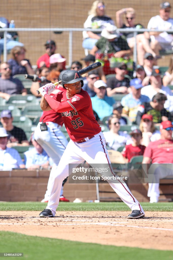 Arizona Diamondbacks right fielder Yairo Munoz bats during the spring ...